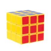 Кубик Рубика 3х3 с наклейками, желтый